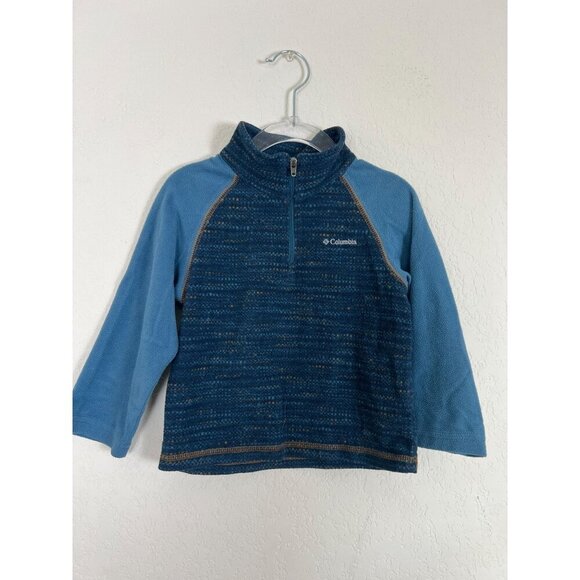 Columbia Boys Size 2T Quarter-Zip Fleece Pullover Shirt - Picture 1 of 8